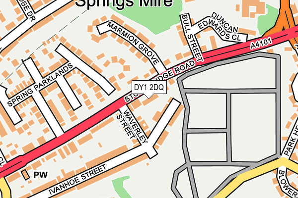 DY1 2DQ map - OS OpenMap – Local (Ordnance Survey)