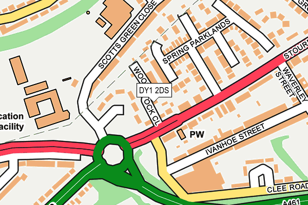 DY1 2DS map - OS OpenMap – Local (Ordnance Survey)