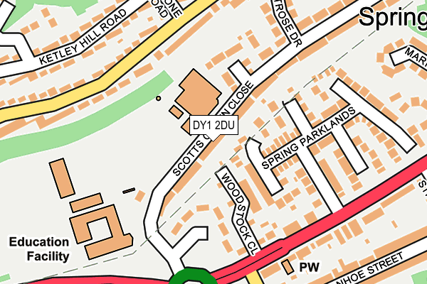 DY1 2DU map - OS OpenMap – Local (Ordnance Survey)
