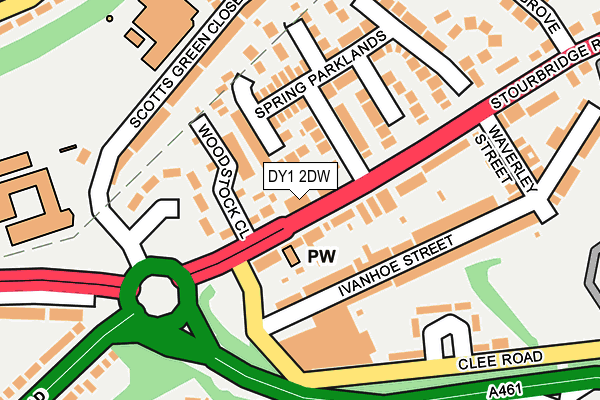 DY1 2DW map - OS OpenMap – Local (Ordnance Survey)