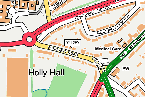 DY1 2EY map - OS OpenMap – Local (Ordnance Survey)