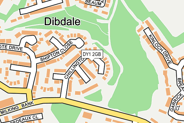 DY1 2GB map - OS OpenMap – Local (Ordnance Survey)