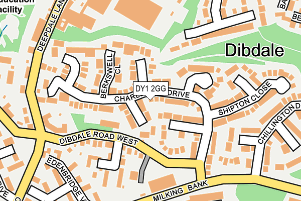 DY1 2GG map - OS OpenMap – Local (Ordnance Survey)