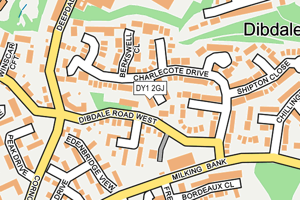 DY1 2GJ map - OS OpenMap – Local (Ordnance Survey)