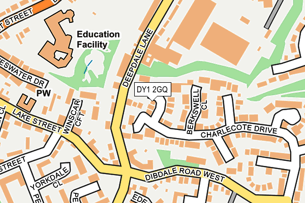 DY1 2GQ map - OS OpenMap – Local (Ordnance Survey)