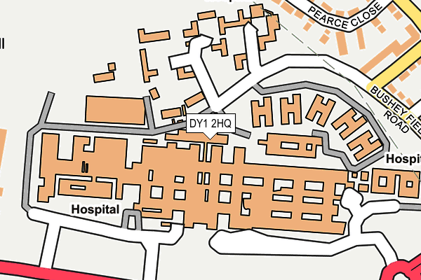 DY1 2HQ map - OS OpenMap – Local (Ordnance Survey)