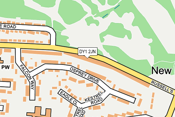DY1 2JN map - OS OpenMap – Local (Ordnance Survey)