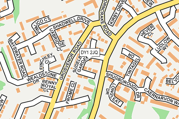 DY1 2JQ map - OS OpenMap – Local (Ordnance Survey)