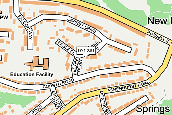 DY1 2JU map - OS OpenMap – Local (Ordnance Survey)