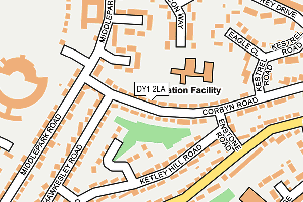 DY1 2LA map - OS OpenMap – Local (Ordnance Survey)