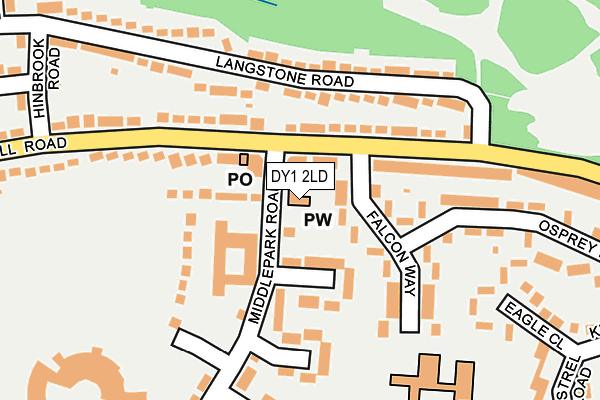 DY1 2LD map - OS OpenMap – Local (Ordnance Survey)