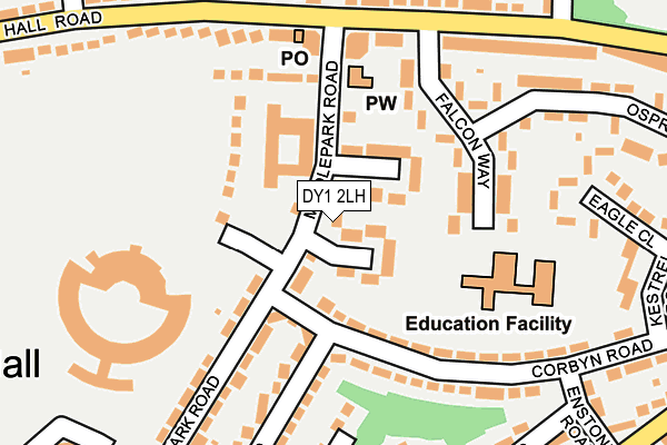 DY1 2LH map - OS OpenMap – Local (Ordnance Survey)