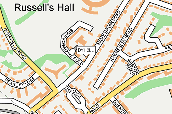 DY1 2LL map - OS OpenMap – Local (Ordnance Survey)