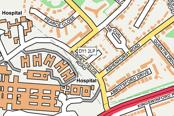 DY1 2LP map - OS OpenMap – Local (Ordnance Survey)