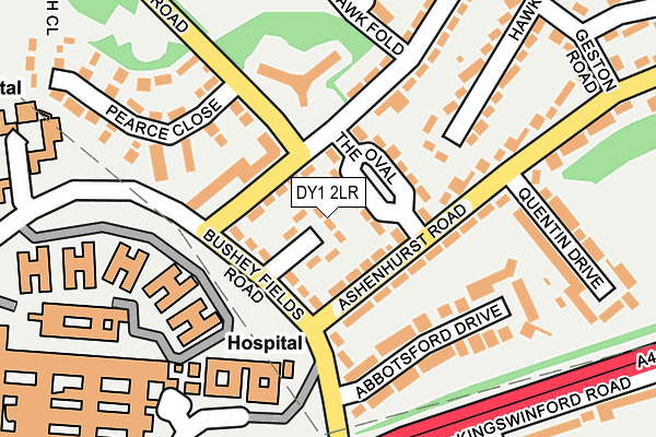 DY1 2LR map - OS OpenMap – Local (Ordnance Survey)