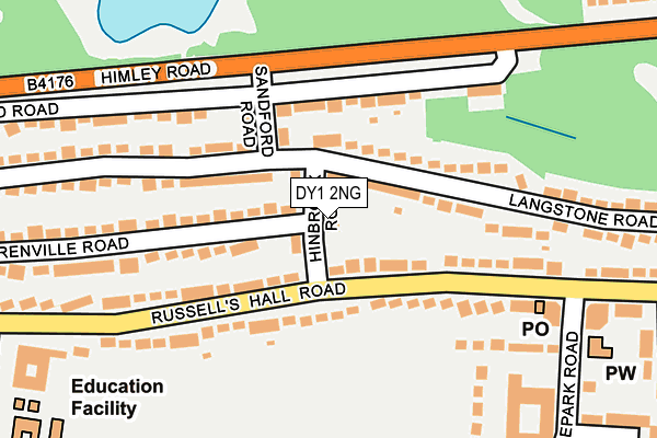 DY1 2NG map - OS OpenMap – Local (Ordnance Survey)