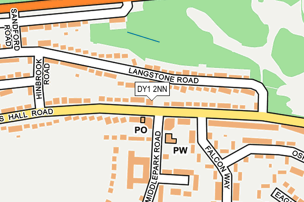 DY1 2NN map - OS OpenMap – Local (Ordnance Survey)