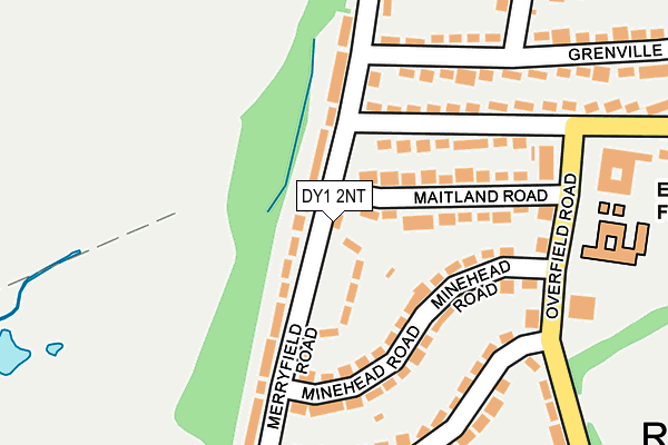 DY1 2NT map - OS OpenMap – Local (Ordnance Survey)