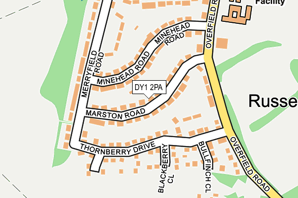 DY1 2PA map - OS OpenMap – Local (Ordnance Survey)