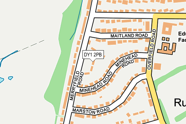 DY1 2PB map - OS OpenMap – Local (Ordnance Survey)