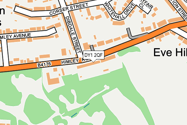 DY1 2QF map - OS OpenMap – Local (Ordnance Survey)