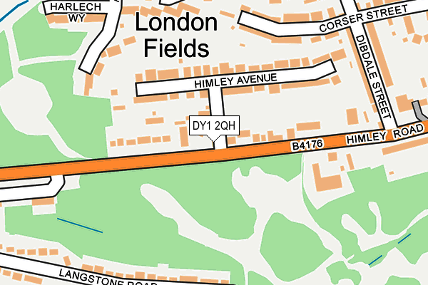 DY1 2QH map - OS OpenMap – Local (Ordnance Survey)