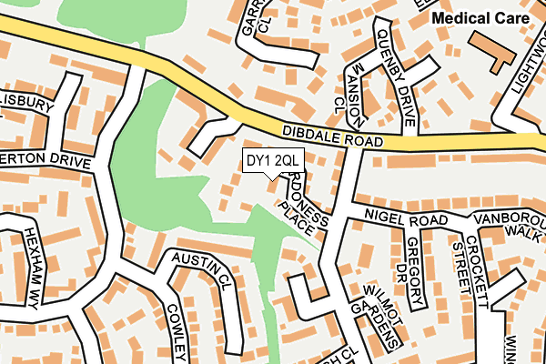 DY1 2QL map - OS OpenMap – Local (Ordnance Survey)