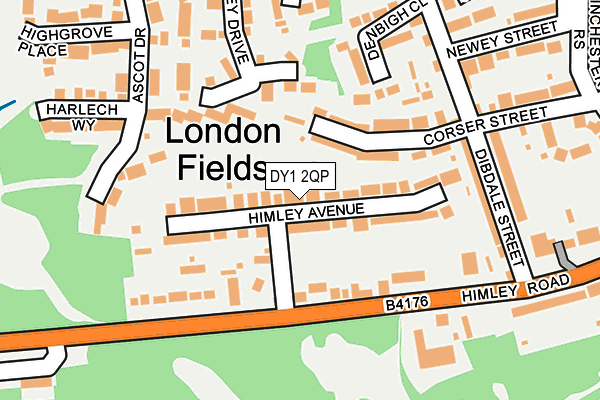 DY1 2QP map - OS OpenMap – Local (Ordnance Survey)