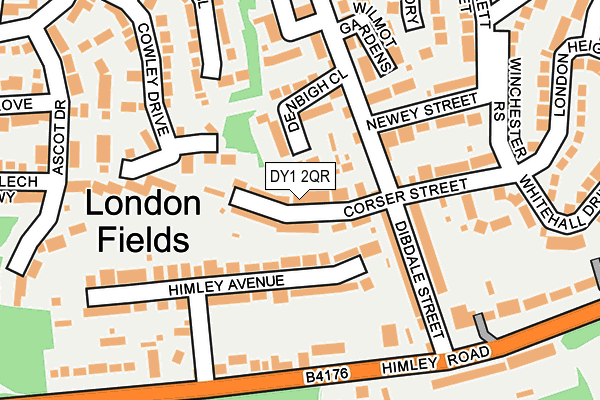 DY1 2QR map - OS OpenMap – Local (Ordnance Survey)