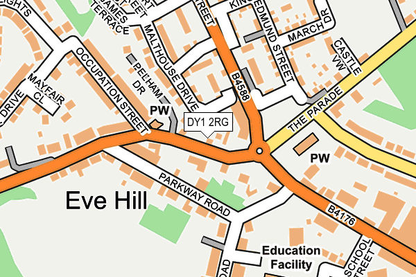 DY1 2RG map - OS OpenMap – Local (Ordnance Survey)