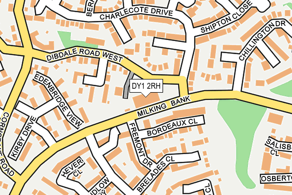 DY1 2RH map - OS OpenMap – Local (Ordnance Survey)