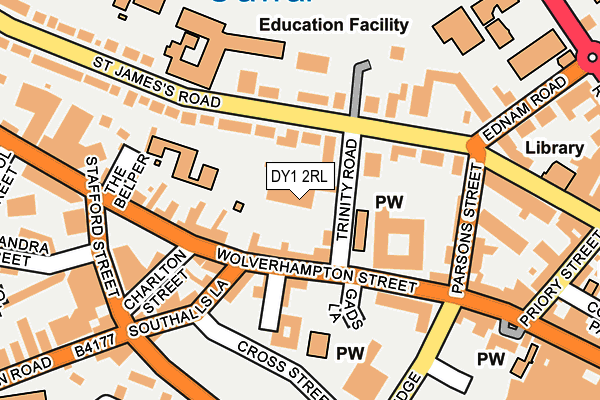 DY1 2RL map - OS OpenMap – Local (Ordnance Survey)