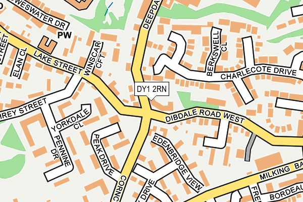 DY1 2RN map - OS OpenMap – Local (Ordnance Survey)