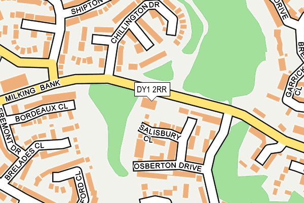 DY1 2RR map - OS OpenMap – Local (Ordnance Survey)