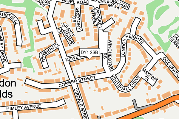 DY1 2SB map - OS OpenMap – Local (Ordnance Survey)