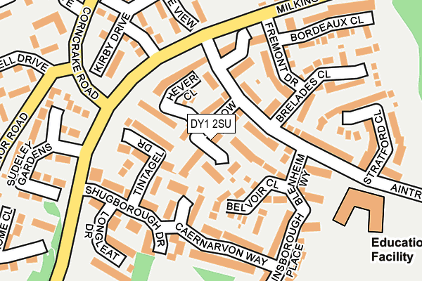 DY1 2SU map - OS OpenMap – Local (Ordnance Survey)