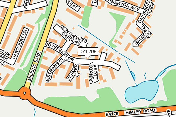 DY1 2UE map - OS OpenMap – Local (Ordnance Survey)