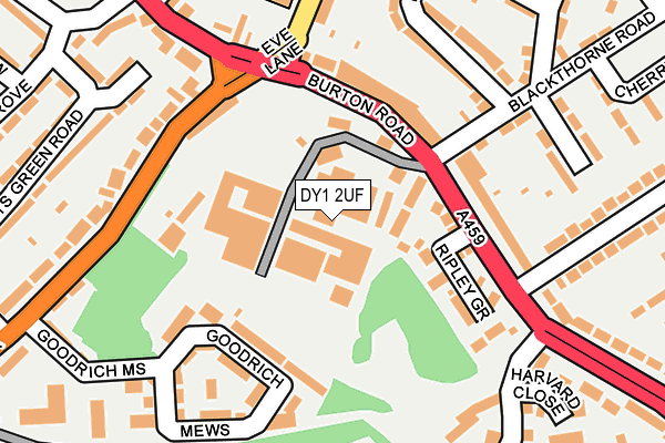 DY1 2UF map - OS OpenMap – Local (Ordnance Survey)