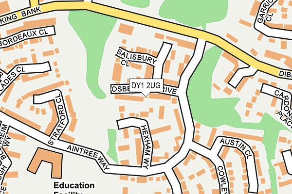 DY1 2UG map - OS OpenMap – Local (Ordnance Survey)