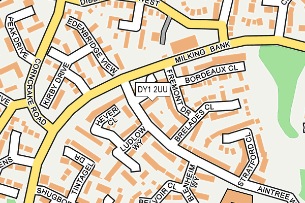 DY1 2UU map - OS OpenMap – Local (Ordnance Survey)