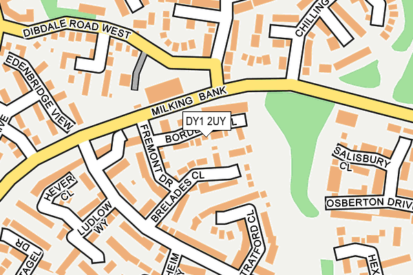 DY1 2UY map - OS OpenMap – Local (Ordnance Survey)