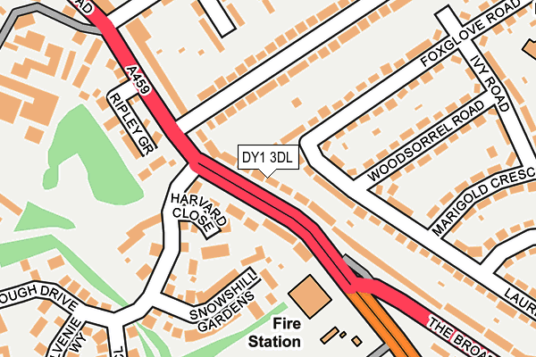 DY1 3DL map - OS OpenMap – Local (Ordnance Survey)