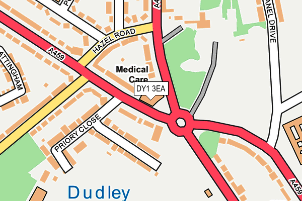 DY1 3EA map - OS OpenMap – Local (Ordnance Survey)