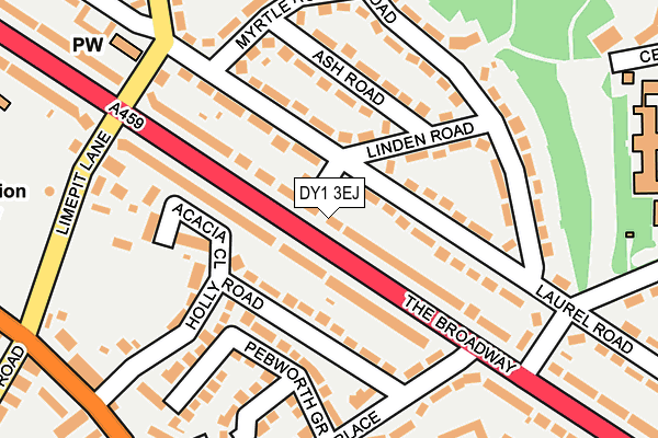 DY1 3EJ map - OS OpenMap – Local (Ordnance Survey)