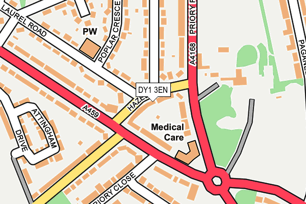 DY1 3EN map - OS OpenMap – Local (Ordnance Survey)