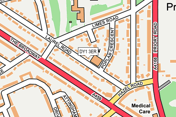 DY1 3ER map - OS OpenMap – Local (Ordnance Survey)