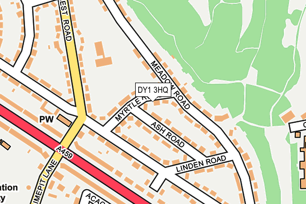 DY1 3HQ map - OS OpenMap – Local (Ordnance Survey)