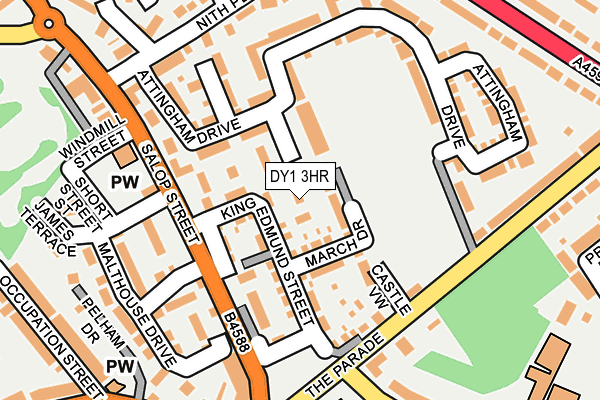 DY1 3HR map - OS OpenMap – Local (Ordnance Survey)