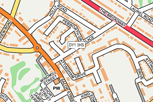 DY1 3HS map - OS OpenMap – Local (Ordnance Survey)