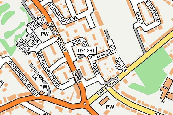 DY1 3HT map - OS OpenMap – Local (Ordnance Survey)